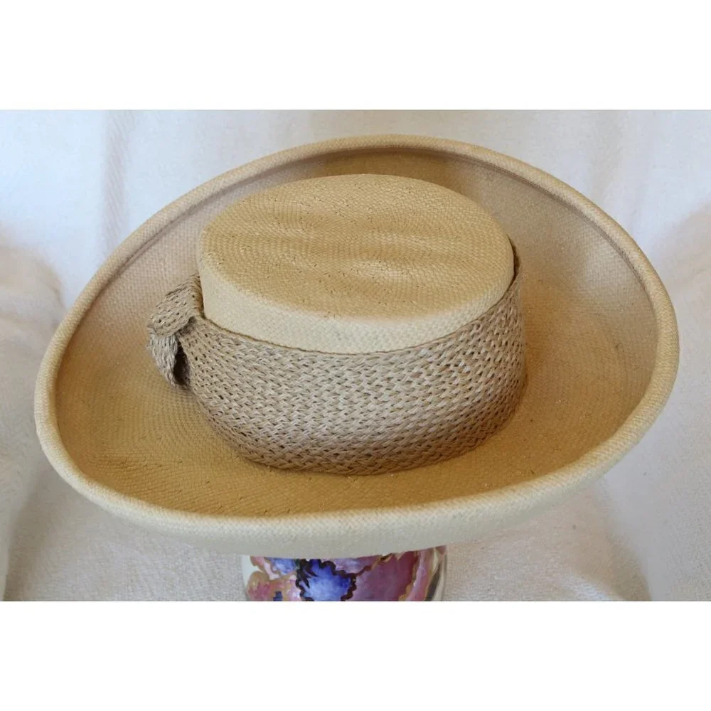 Lily J. by Eric Javits women's sun Hat wrap tie designer Size Small summer - Picture 11 of 12